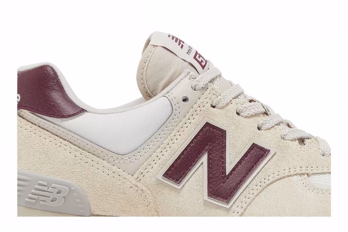 New Balance Women's 574v2 Moonbeam Burgundy, view 3