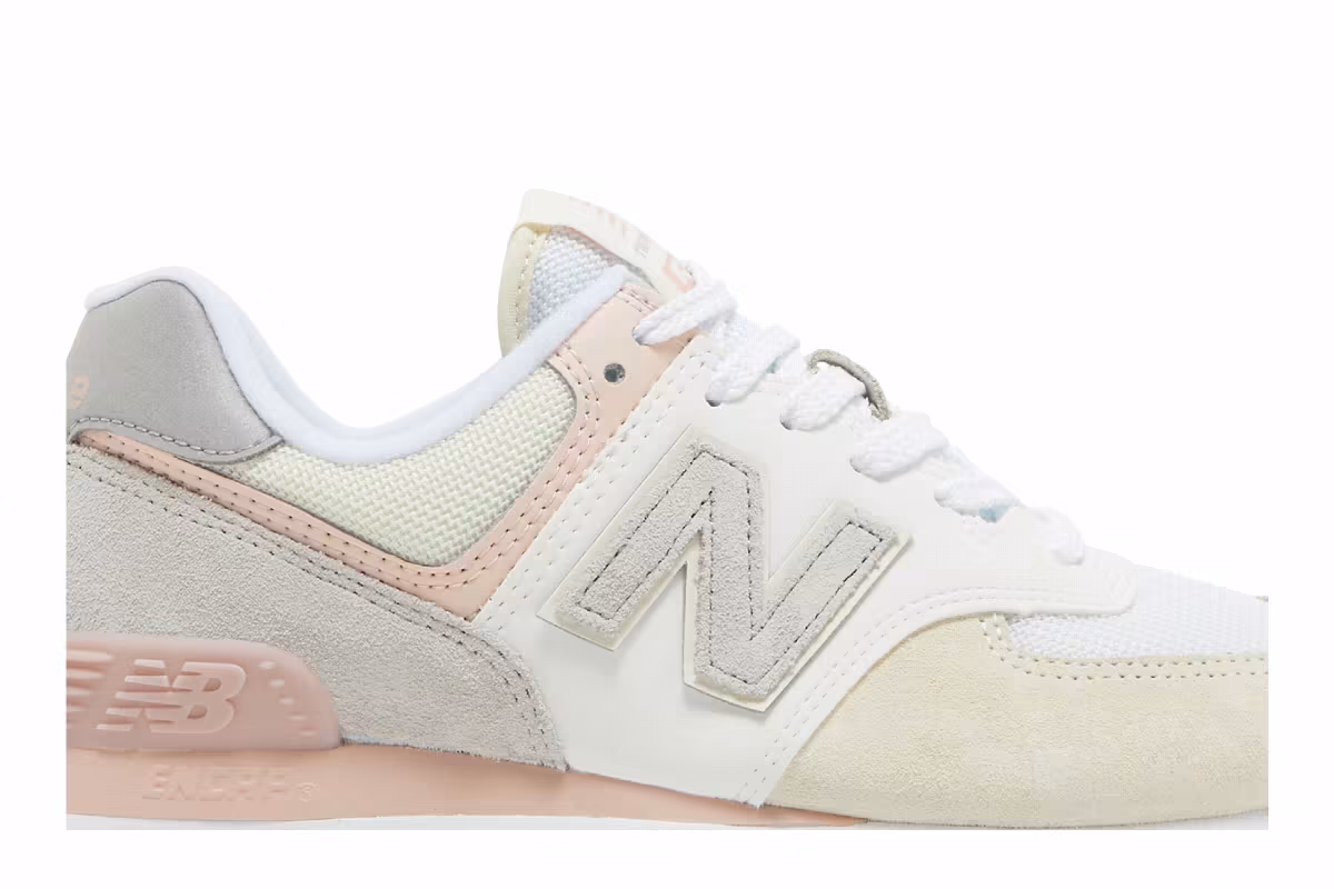 New Balance Women's 574 Grey Pink, view 3
