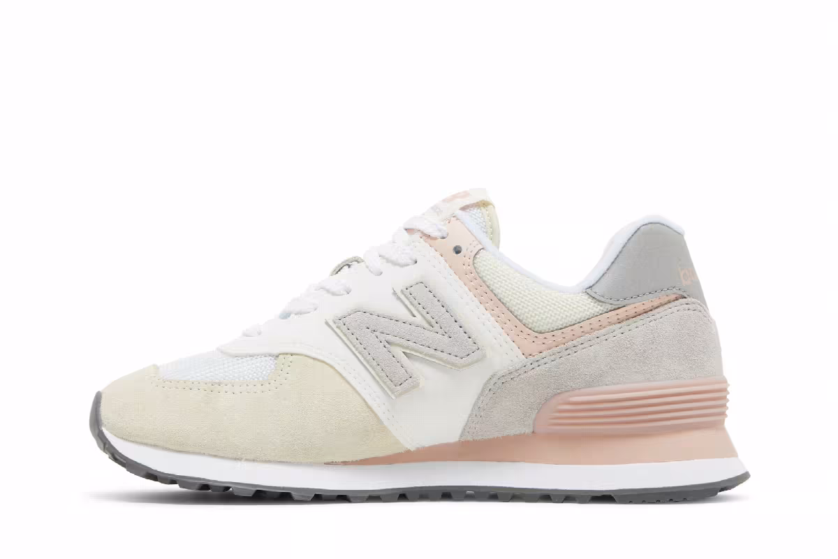 New Balance Women's 574 Grey Pink, view 4