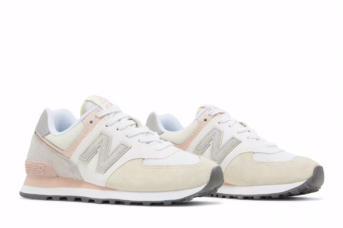 New Balance Women's 574 Grey Pink, view 9