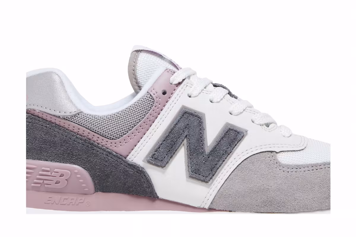 New Balance Women's 574 Grey Green, view 3