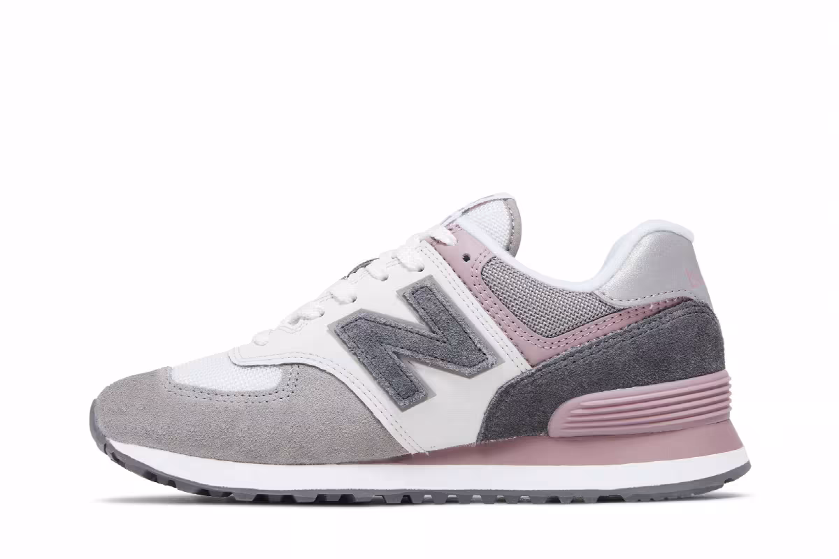 New Balance Women's 574 Grey Green, view 4