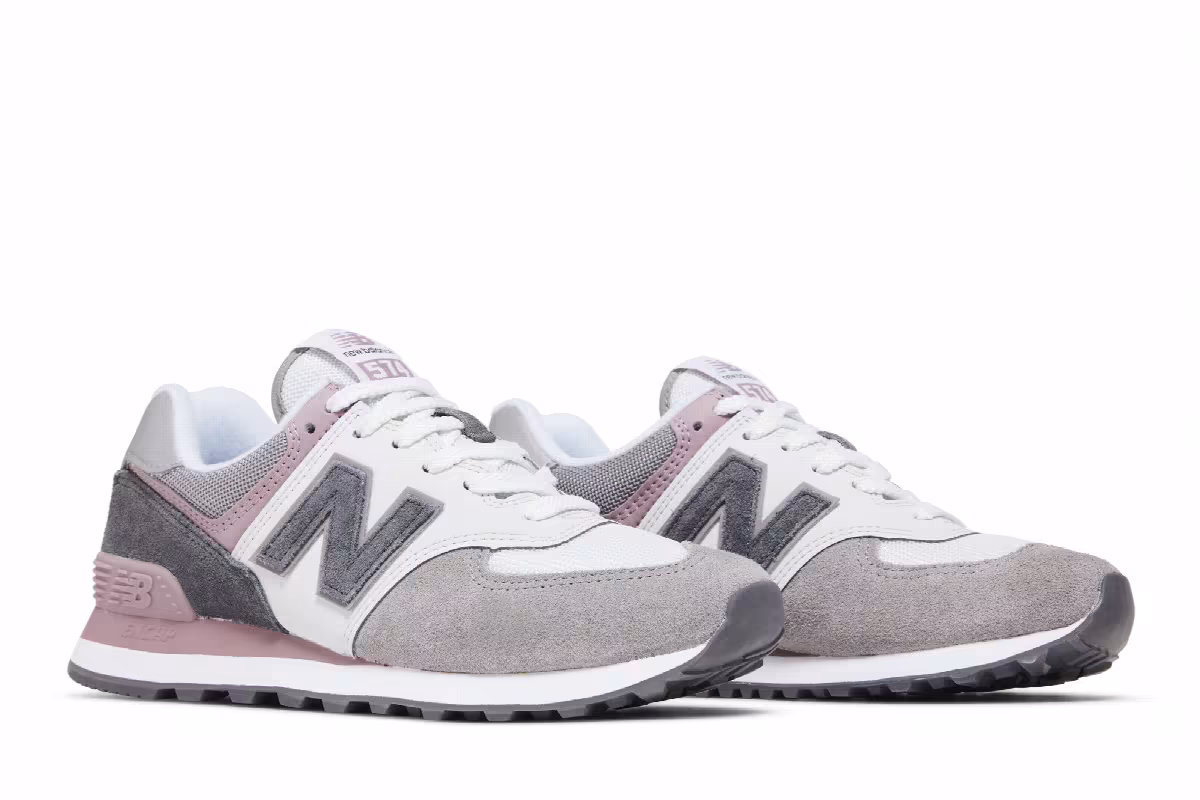 New Balance Women's 574 Grey Green, view 9