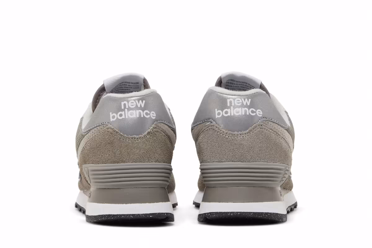 New Balance Women's 574 Core Grey White, view 7