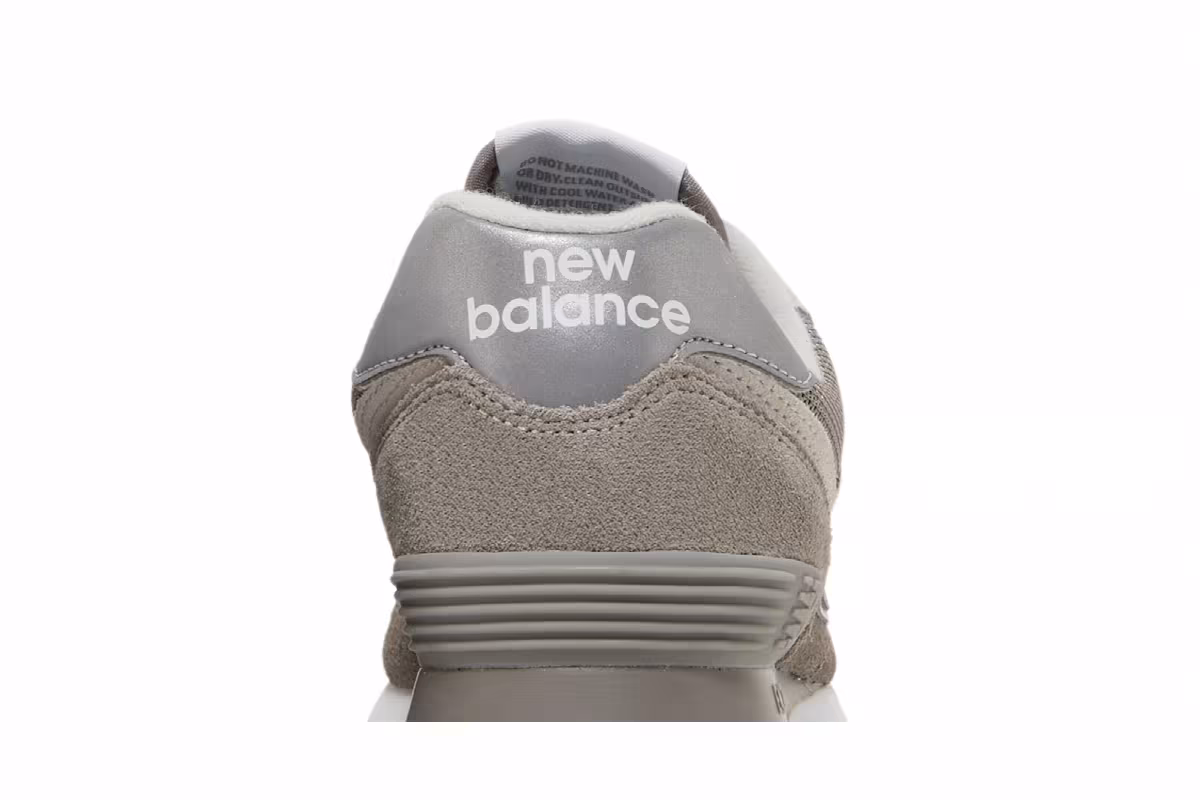 New Balance Women's 574 Core Grey White, view 8