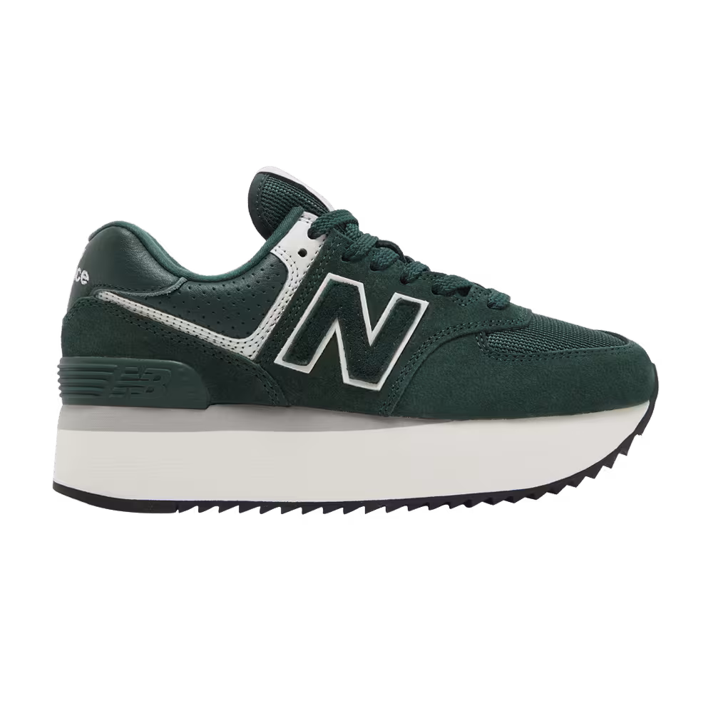 New Balance Women's 574+ Acidic Green