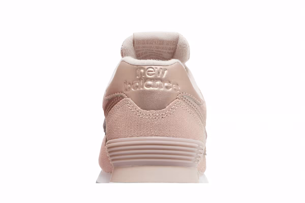 New Balance Women's 574 Pink Reptile, view 8