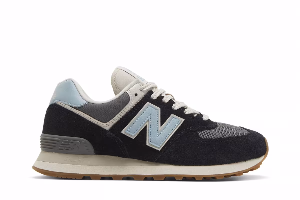 New Balance Women's 574v2 Black Ocean Haze, view 2