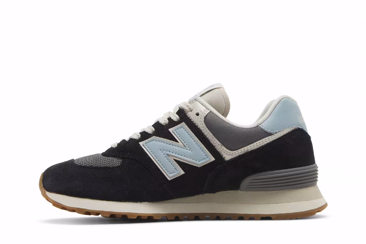 New Balance Women's 574v2 Black Ocean Haze, view 4