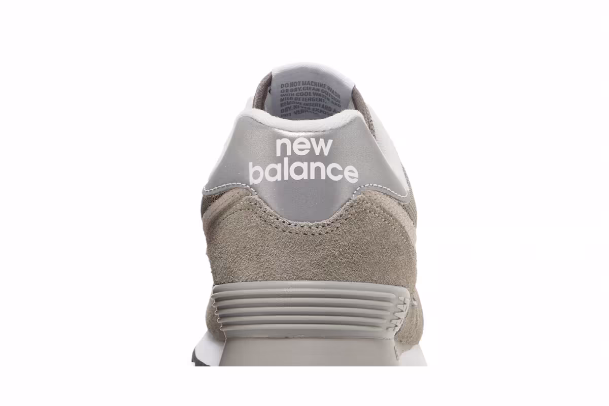 New Balance Women's 574 Core Wide Grey White, view 8