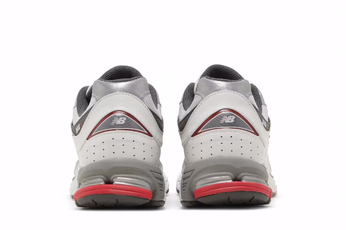 New Balance 2002R Silver Metallic Team Red, view 7