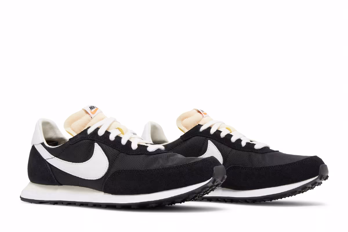 Nike Waffle Trainer 2 GS Black White, view 9