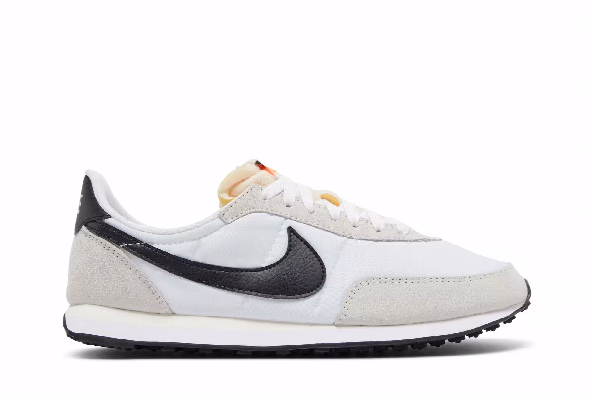Nike Waffle Trainer 2 White Black, view 2
