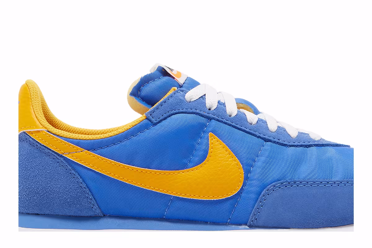 Nike Waffle Trainer 2 Medium Blue University Gold, view 3