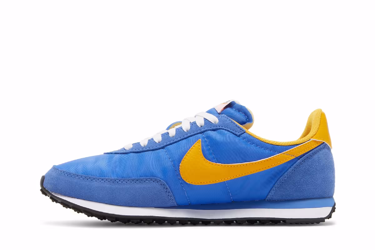 Nike Waffle Trainer 2 Medium Blue University Gold, view 4