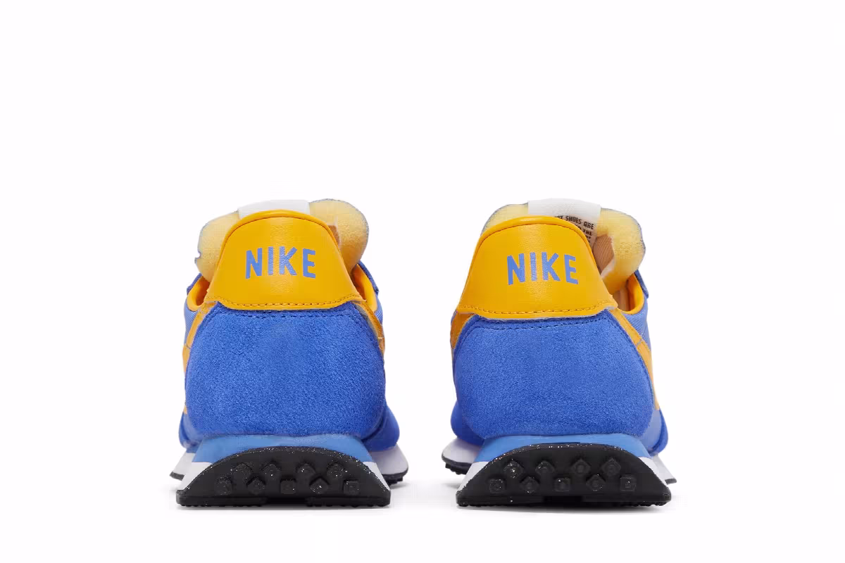 Nike Waffle Trainer 2 GS Medium Blue University Gold, view 7