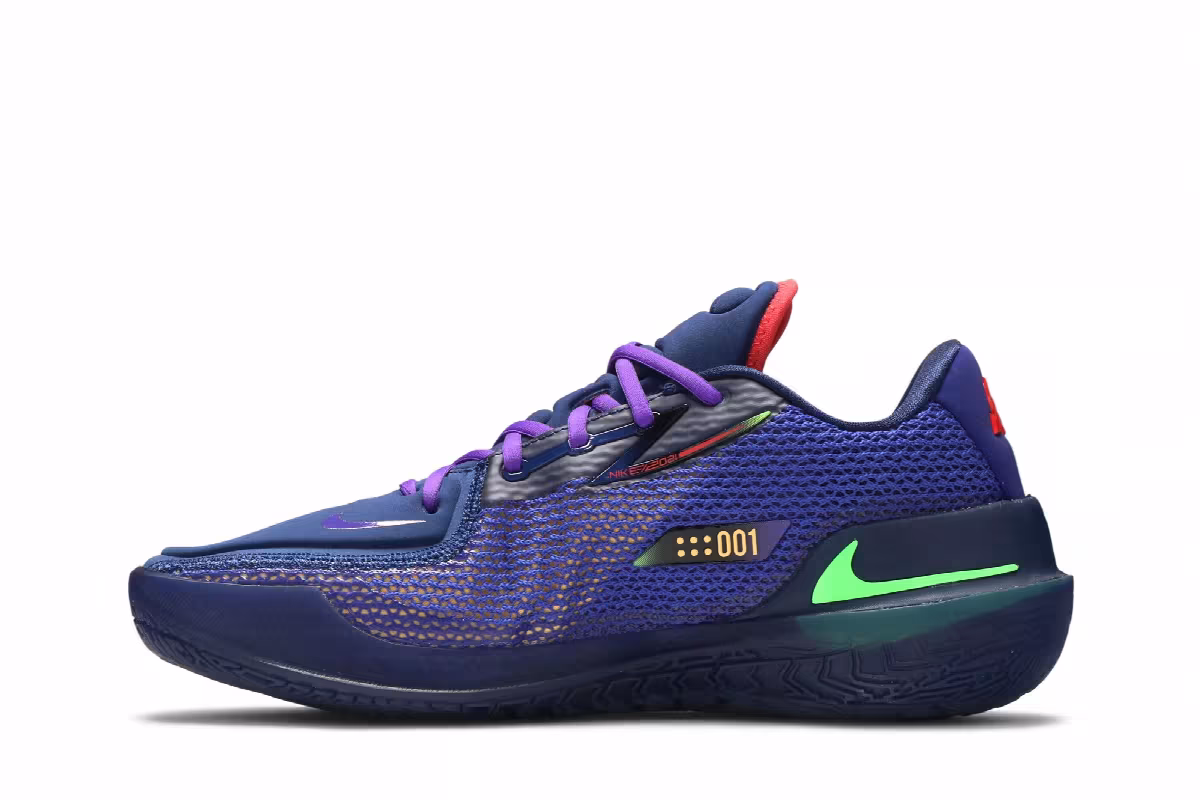 Nike Air Zoom GT Cut Blue Void Siren Red, view 4