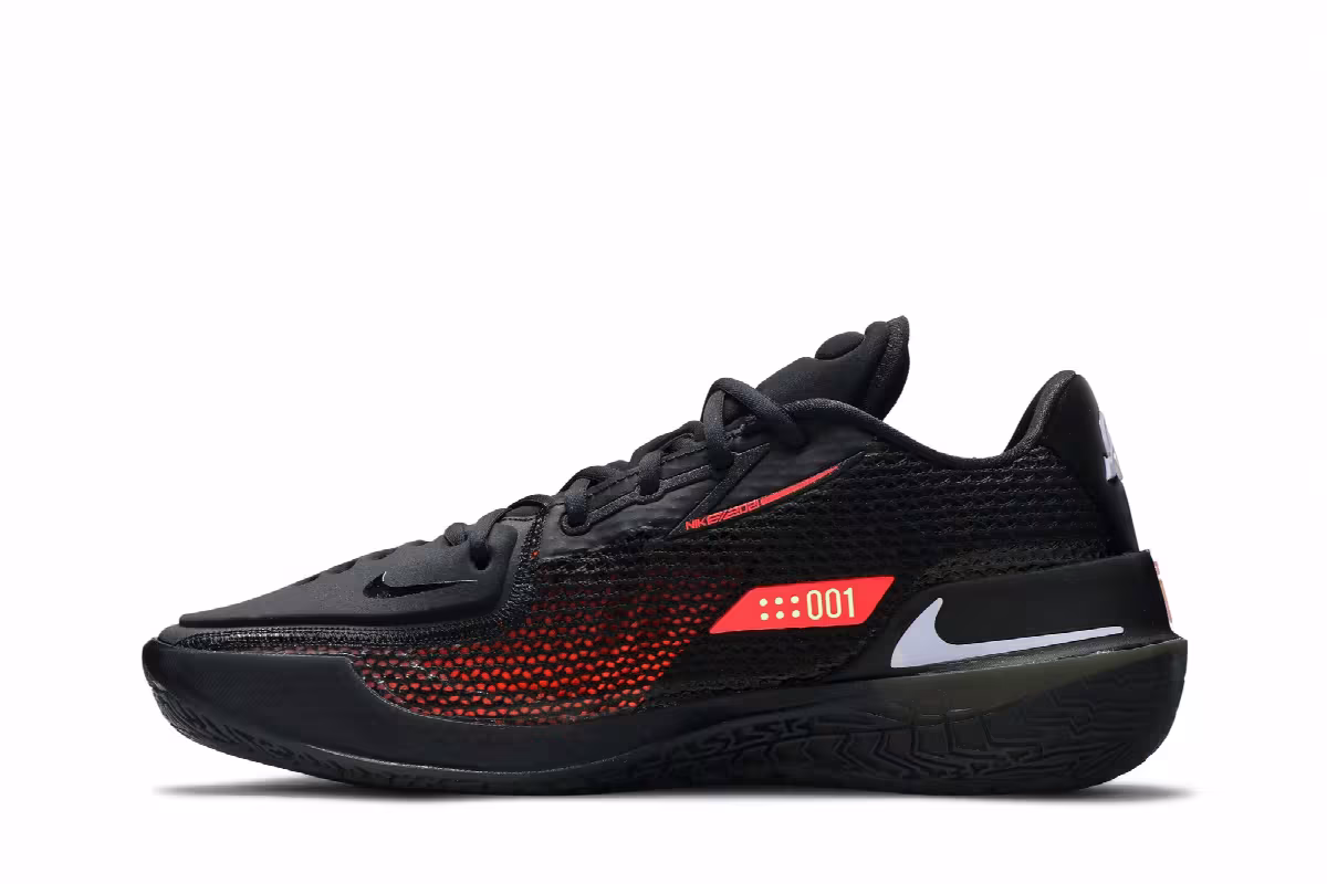 Nike Air Zoom GT Cut Black Hyper Crimson, view 4