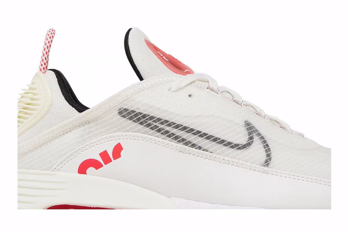 Nike Women's Air Max 2090 White Siren Red, view 3