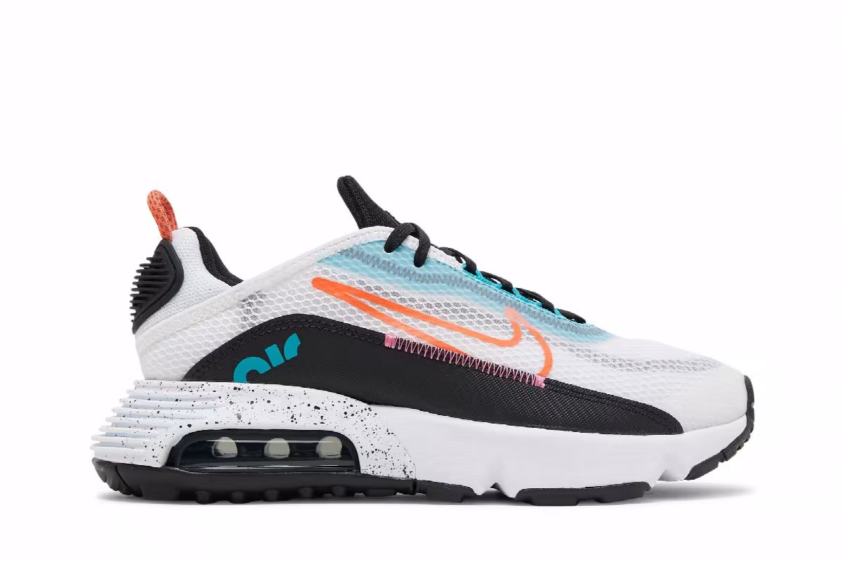Nike Air Max 2090 GS White Turf Orange Speckled, view 2