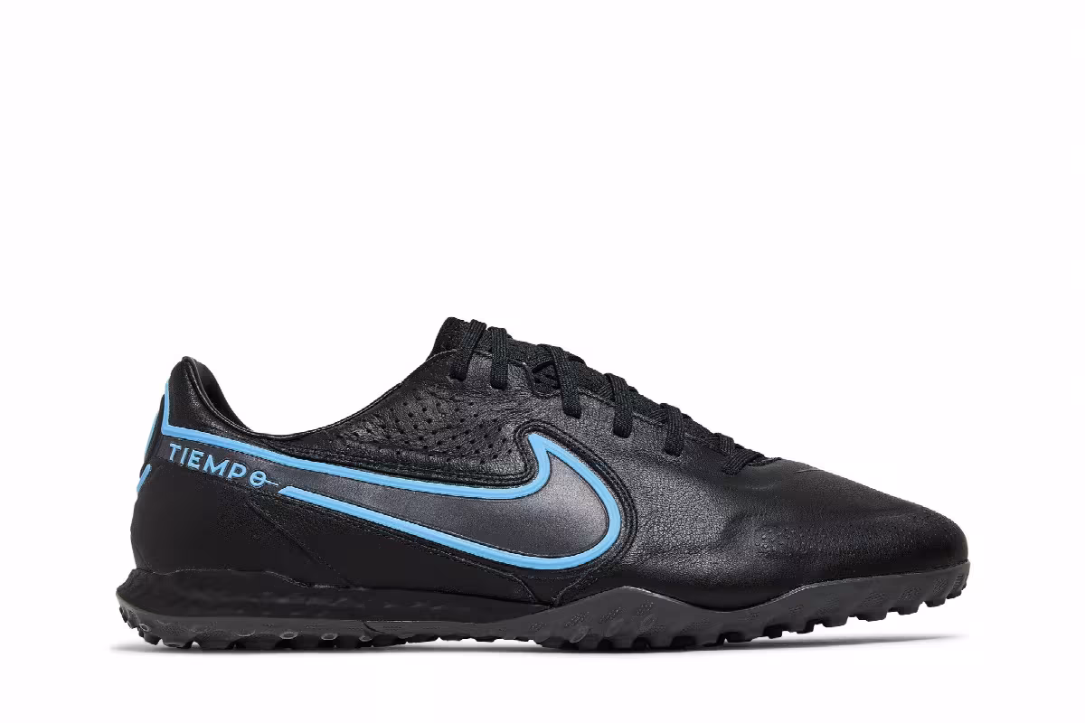 Nike React Tiempo Legend 9 Pro TF Black Iron Grey, view 2