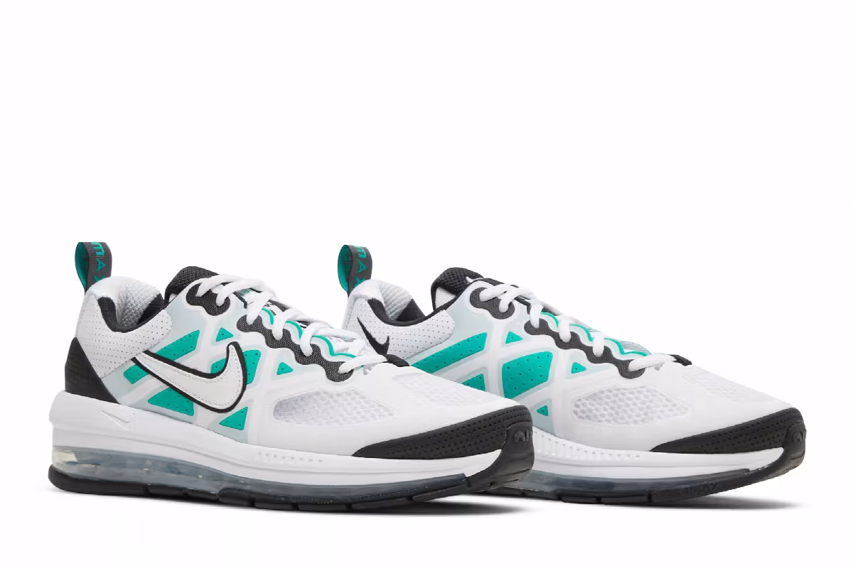 Nike Air Max Genome White Clear Emerald, view 9