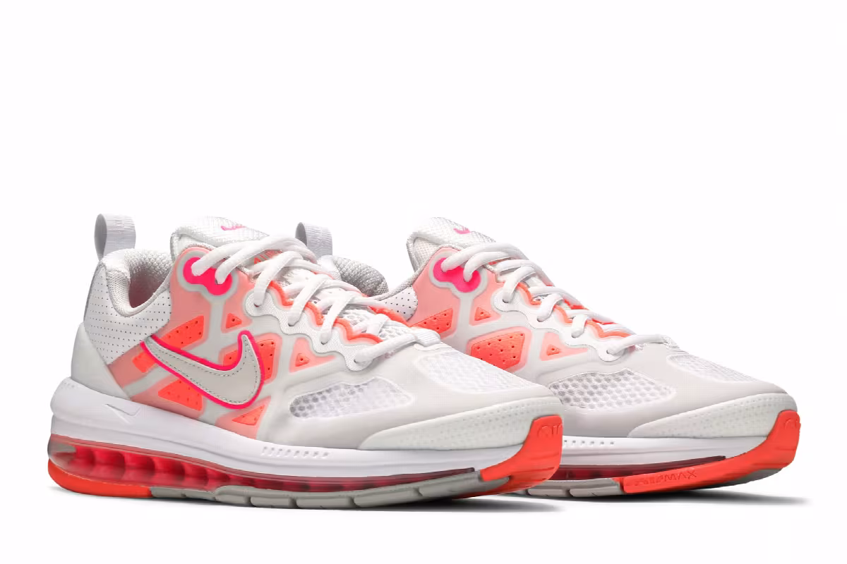 Nike Women's Air Max Genome White Bright Mango, view 9