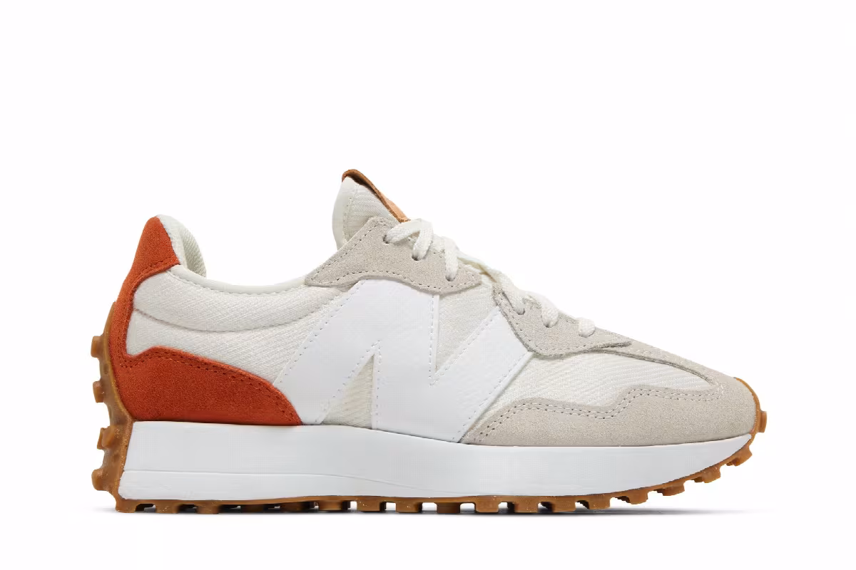 New Balance Women's 327 Sea Salt Rust Oxide, view 2