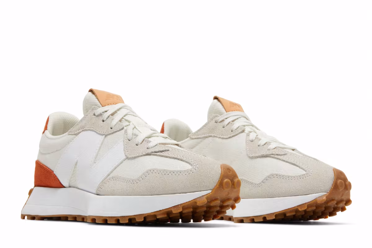 New Balance Women's 327 Sea Salt Rust Oxide, view 9