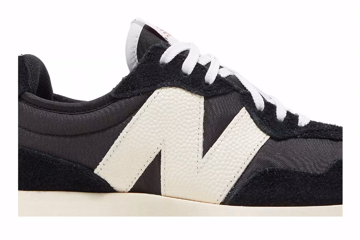 New Balance Women's 327 Black White Gum, view 3