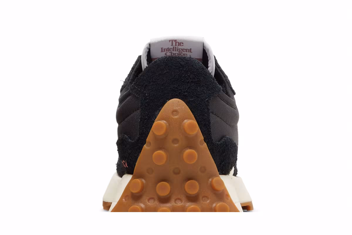 New Balance Women's 327 Black White Gum, view 8