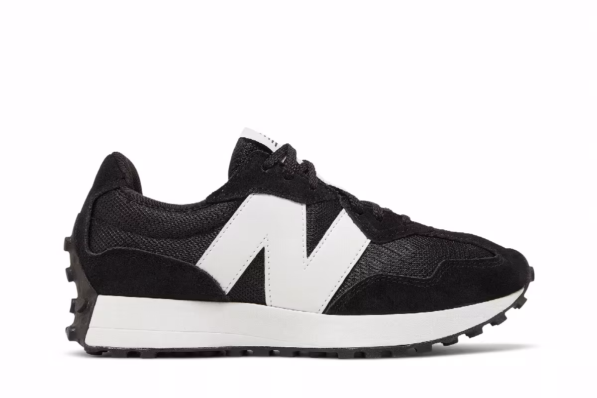 New Balance 327 White Black, view 2