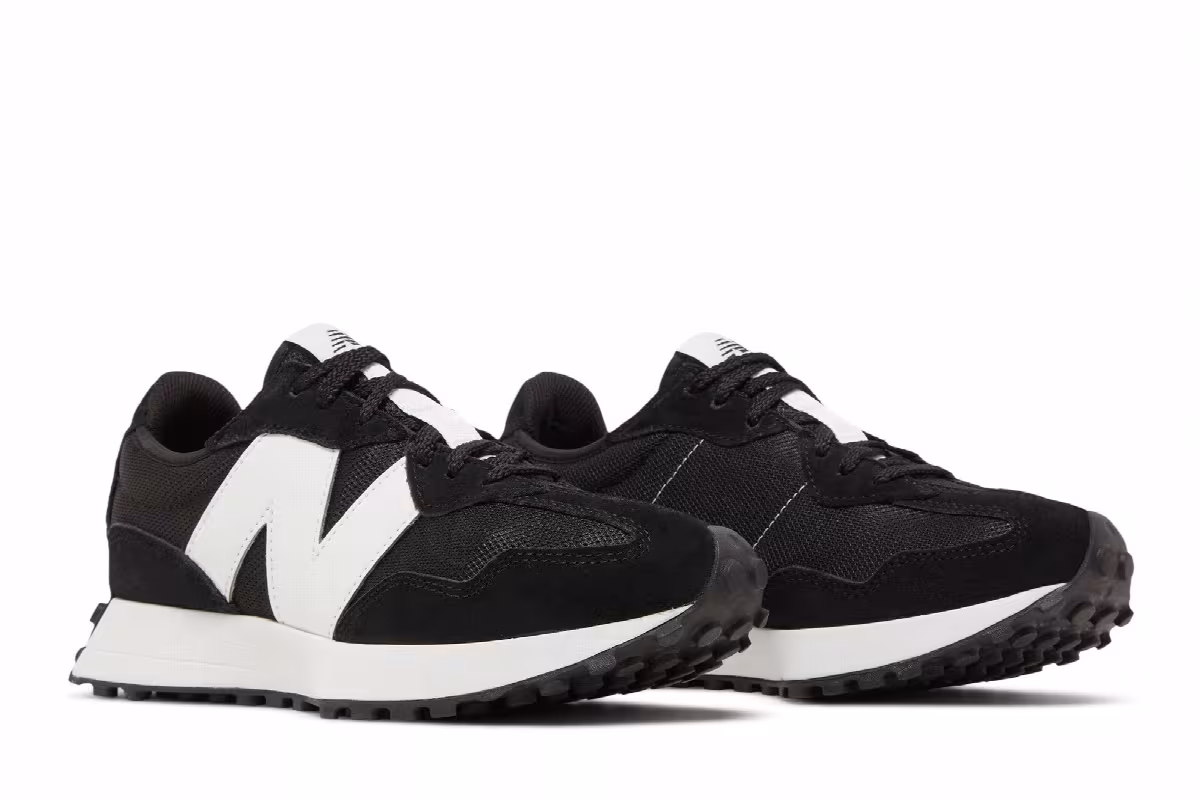 New Balance 327 White Black, view 9