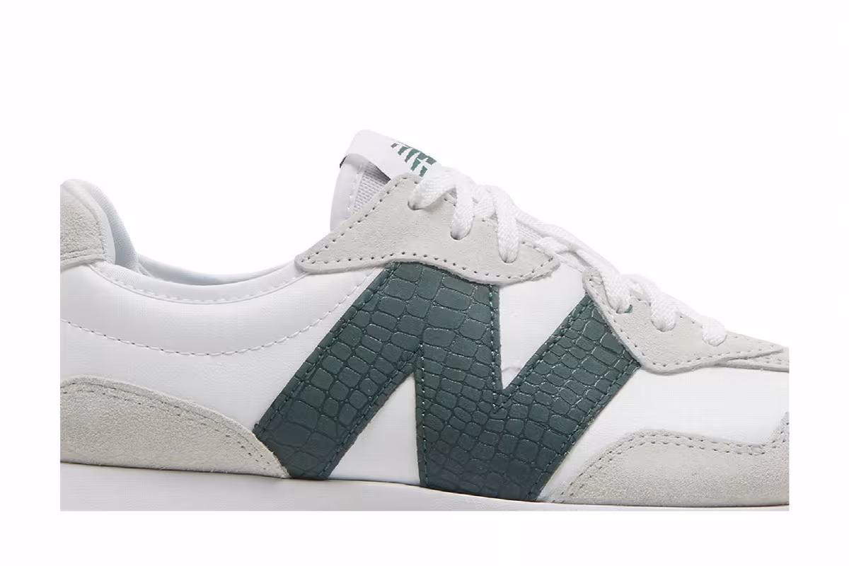 New Balance Women's 327 Nightwatch Green Crocodile, view 3
