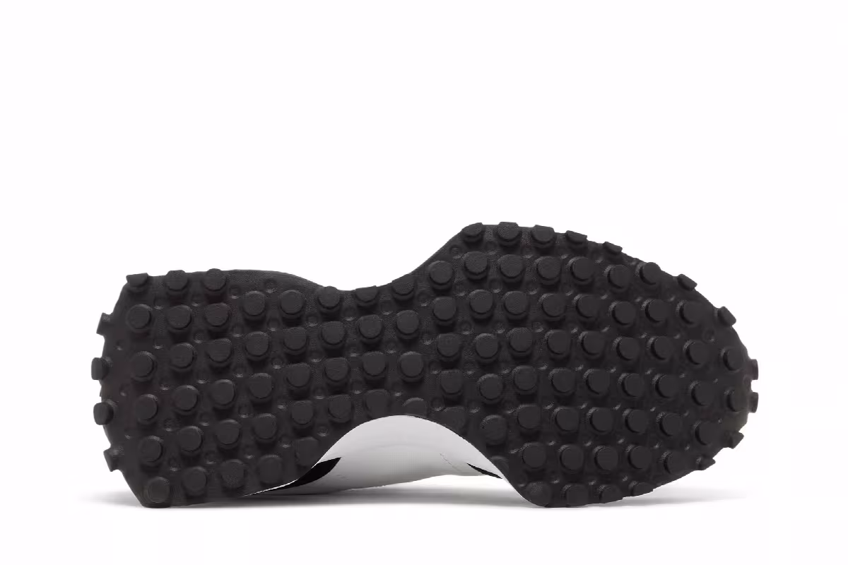 New Balance Women's 327 Black White Crocodile, view 5