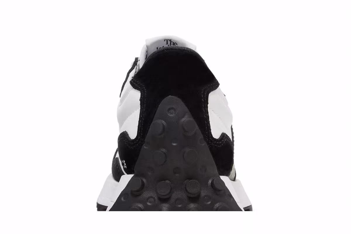 New Balance Women's 327 Black White Crocodile, view 8