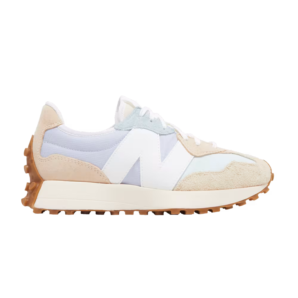 New Balance Women's 327 White Morning Fog Gum