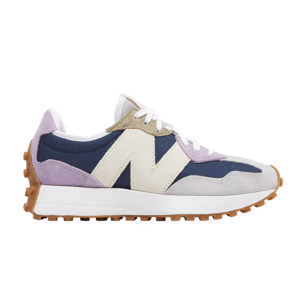 New Balance Women's 327 Natural Indigo Raw Amethyst