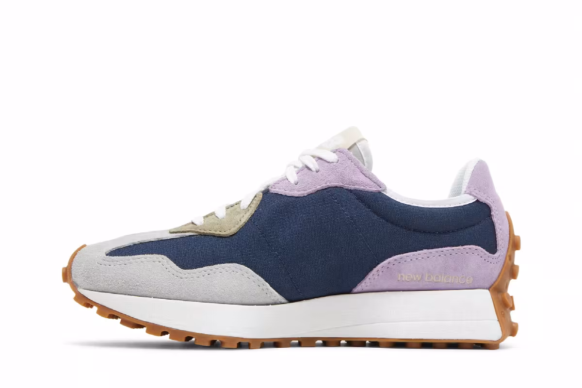 New Balance Women's 327 Natural Indigo Raw Amethyst, view 4
