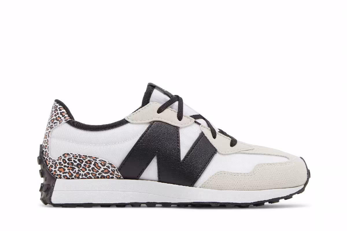 New Balance 327 Big Kid Leopard, view 2