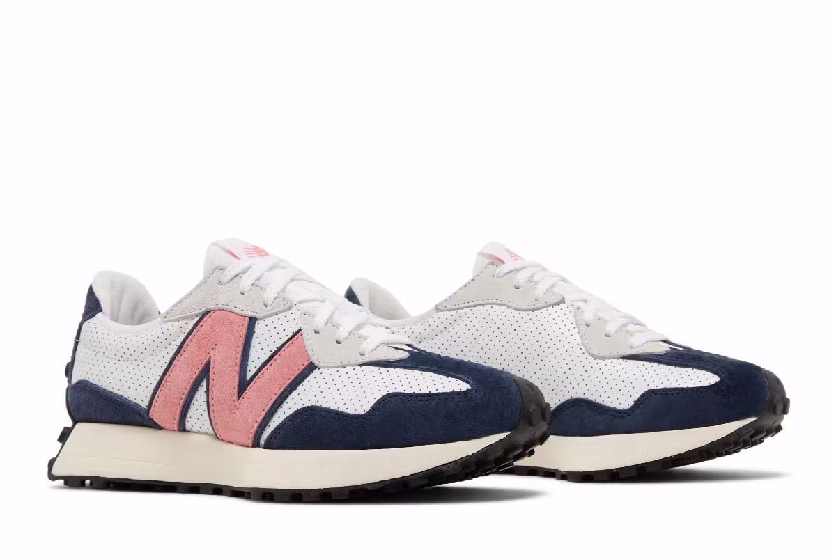 New Balance 327 White Natural Pink, view 9