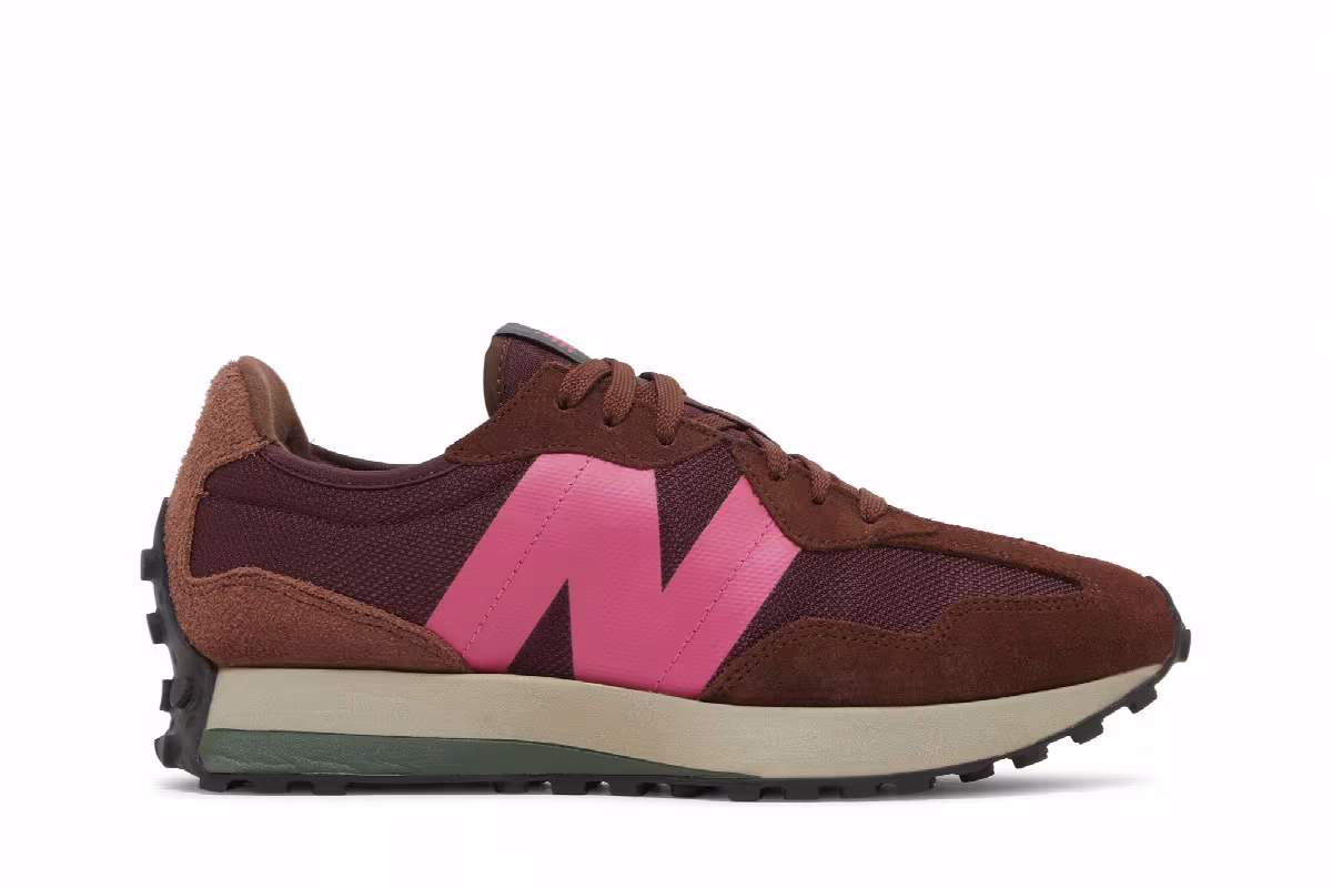 New Balance 327 Burgundy Pink, view 2