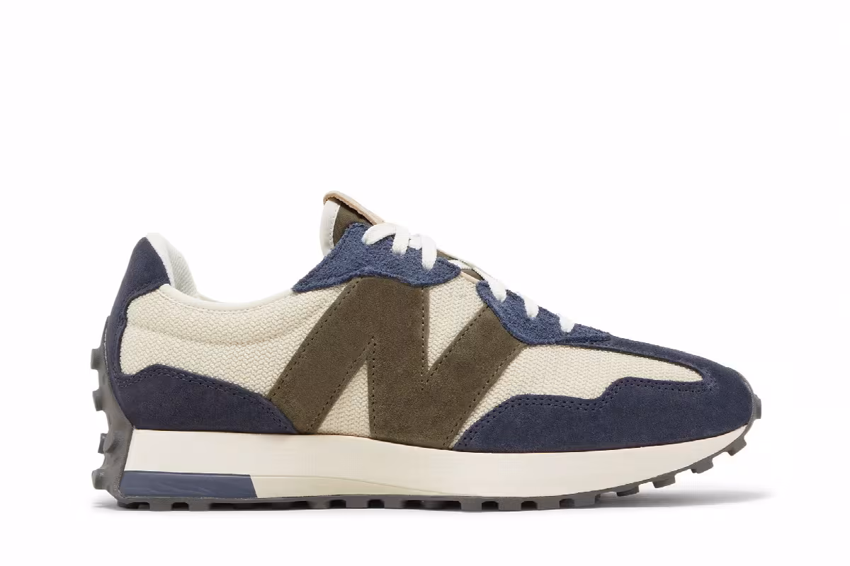 New Balance 327 Beige Navy, view 2