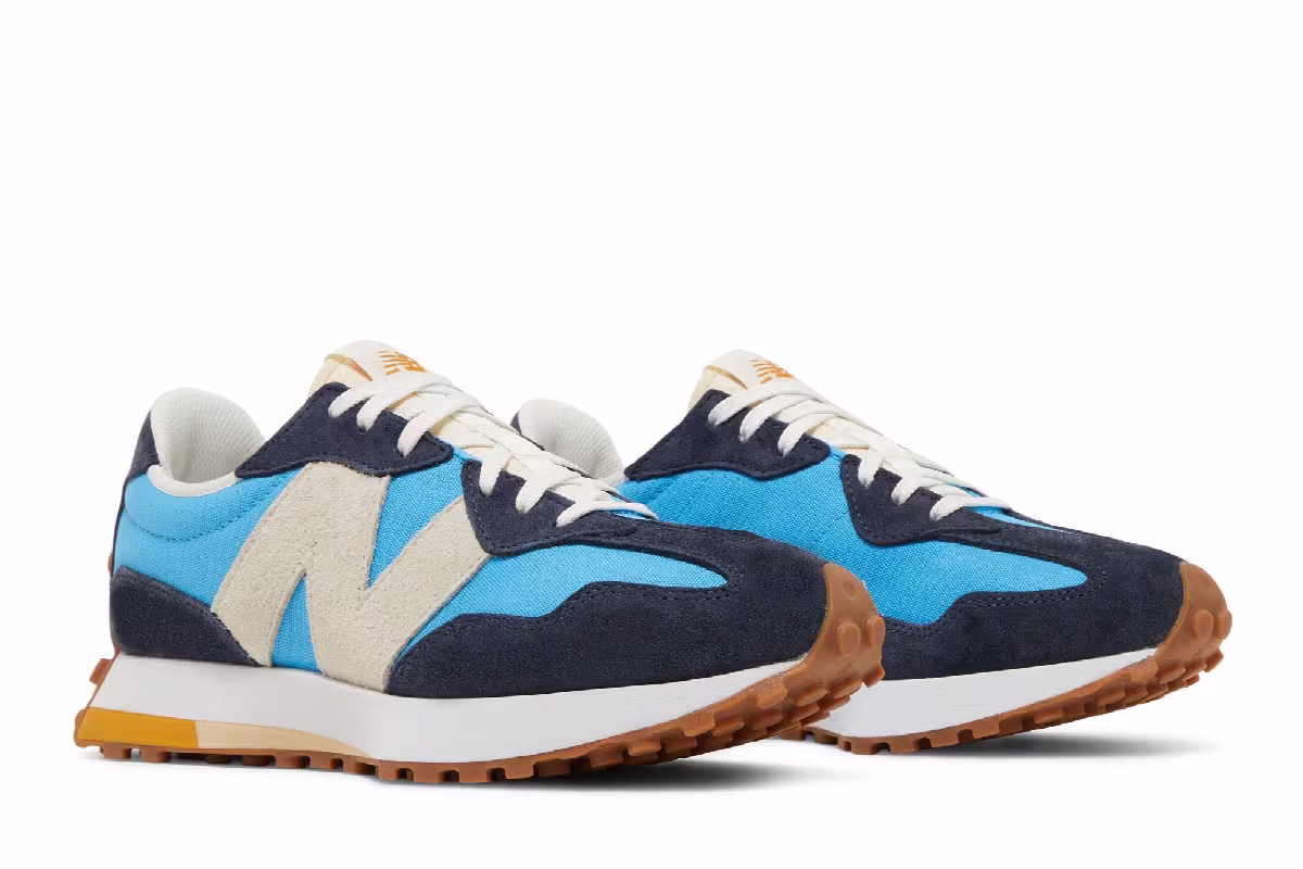New Balance 327 Vibrant Sky Gum, view 9
