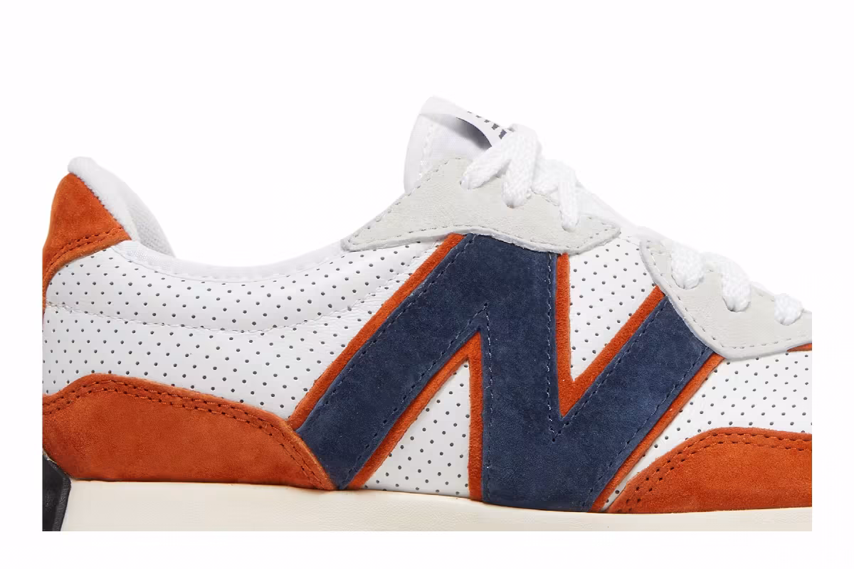 New Balance 327 White Natural Indigo, view 3