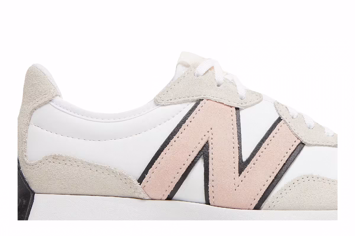 New Balance Women's 327 White Pink Haze, view 3