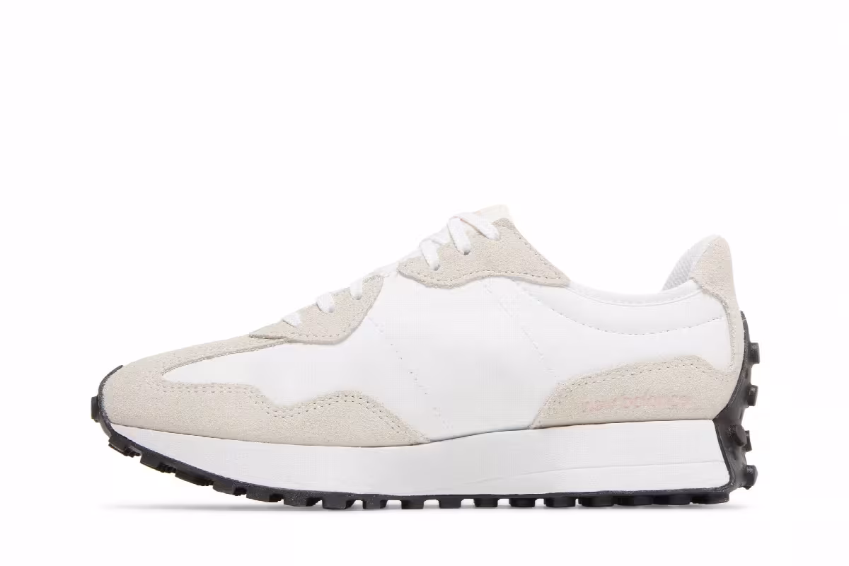 New Balance Women's 327 White Pink Haze, view 4