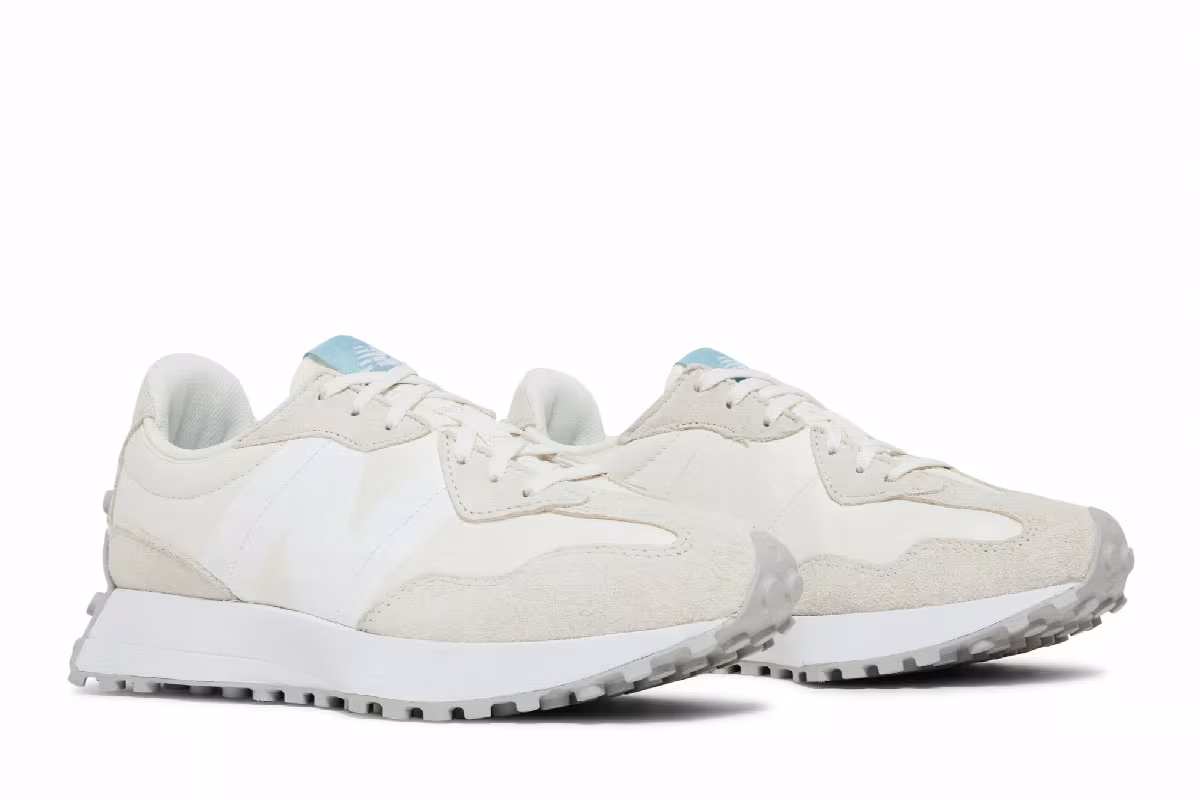 New Balance Women's 327 Sea Salt Ocean Haze, view 9