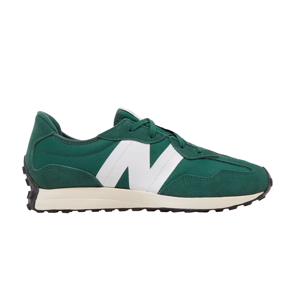 New Balance 327 Big Kid Team Forest Green