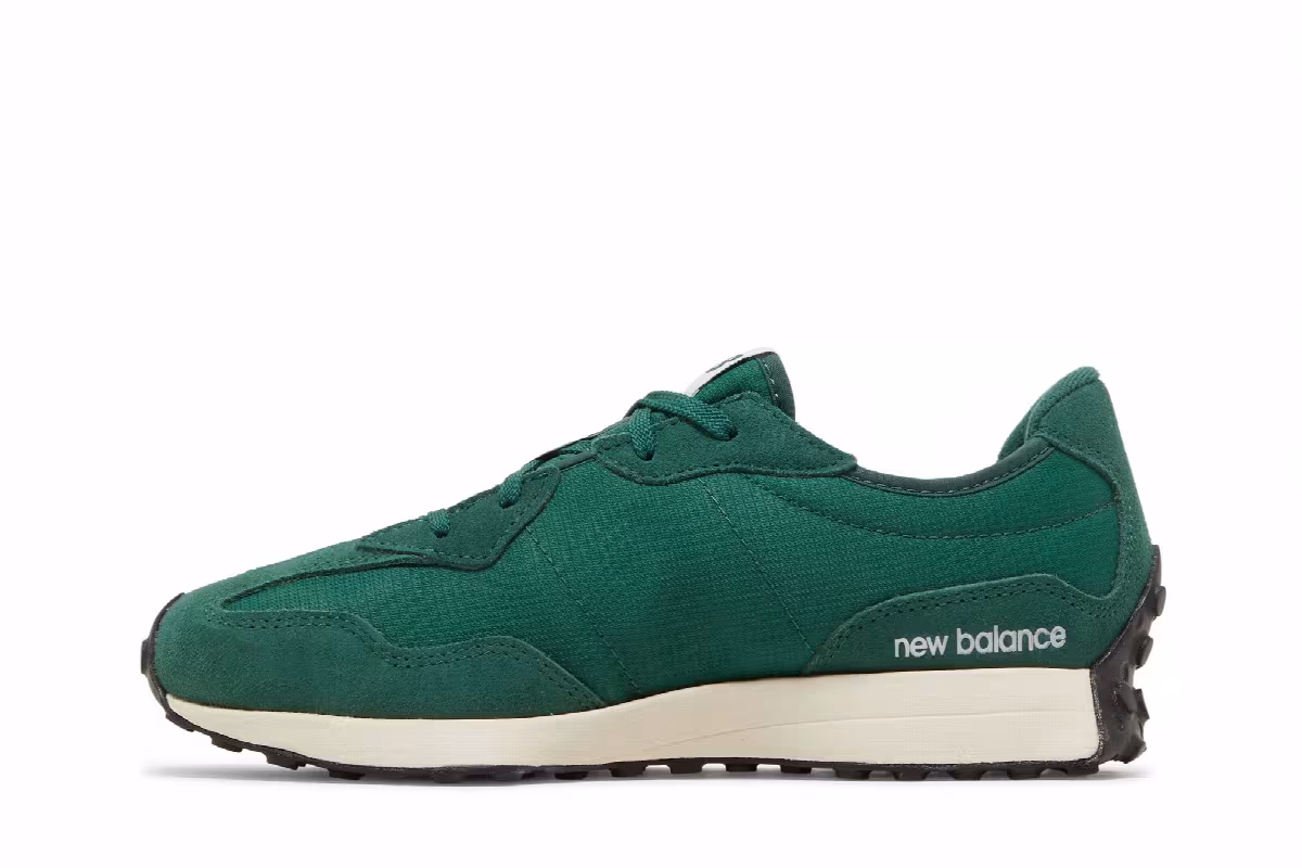 New Balance 327 Big Kid Team Forest Green, view 4